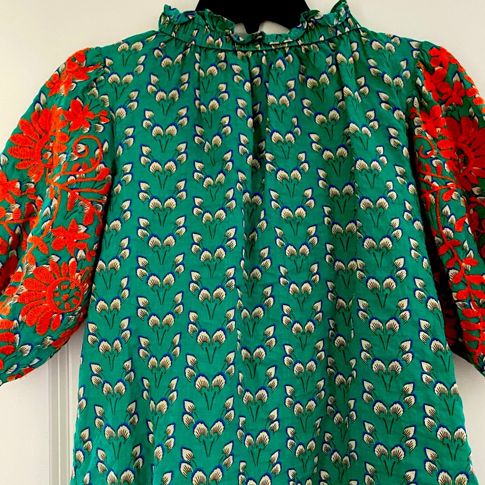 THML ruffle neck blouse